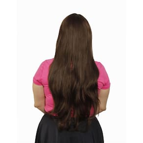 Peruca Lace Wig Lisa Com Franja Chocolate 8 Fibra Futura 70