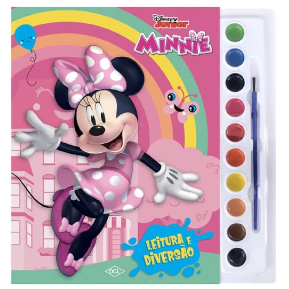 Livro De Pintura Aquarela Minnie D2503 - Dcl