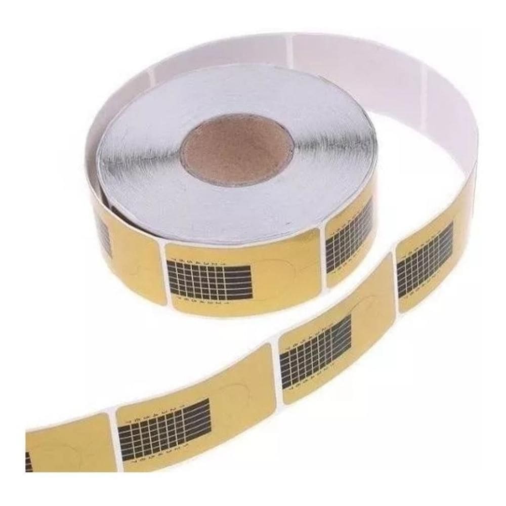 Kit 500 Moldes Adesivos De Papel Para Unha De Acrygel