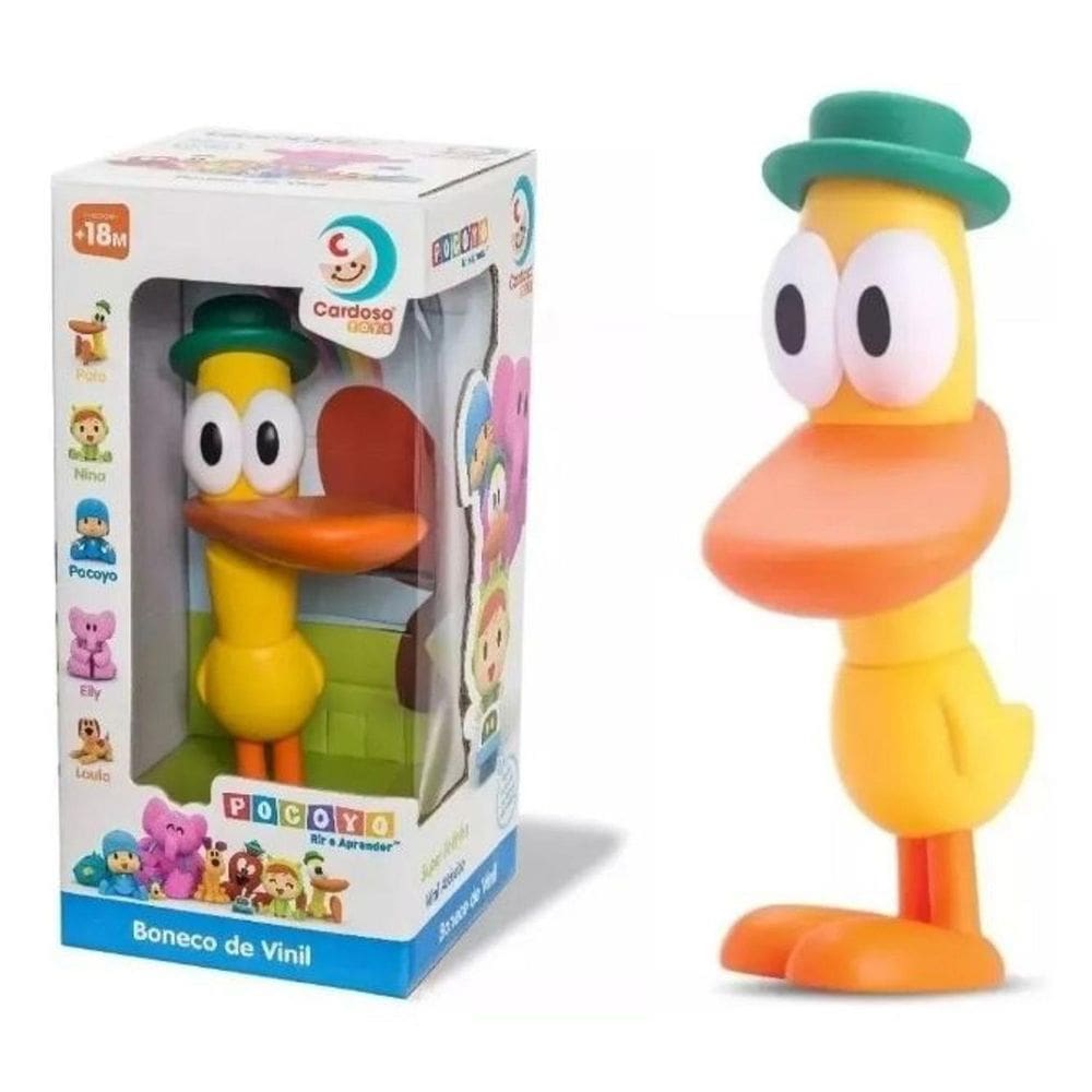 Boneco de Vinil Pato Pocoyo