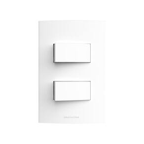 Conjunto Interruptor Simples Duplo Inova Pro 85039 Alumbra