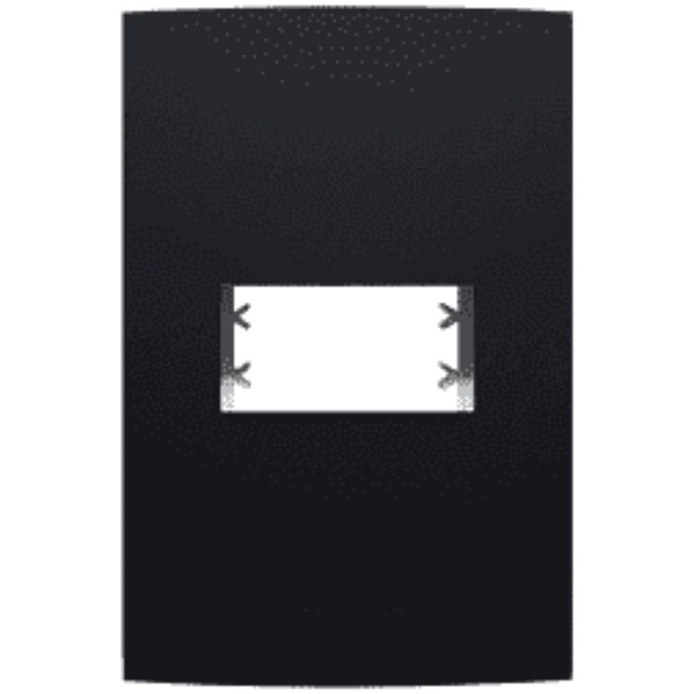 Inova Class Placa 4X2 1 Seção Preto Ebano Fosco