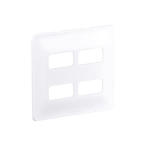 Placa 4x4 4 Módulos Com Suporte Branca Zeffia Pial Legrand