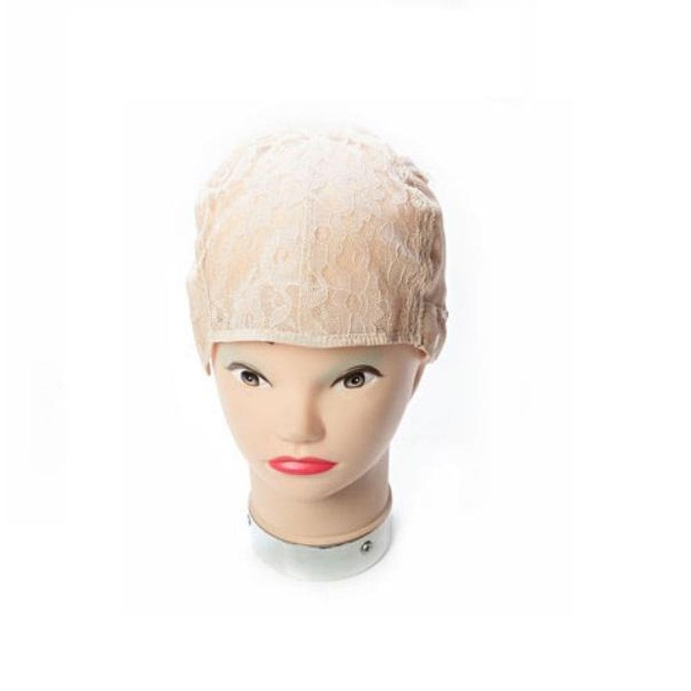 Touca Para Confecção De Peruca Wig Bege Com Ajuste