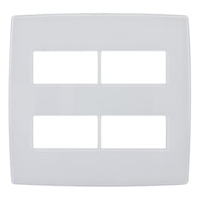 Placa 4X4 4 Módulo Distanciados Branco 618514 Pial Plus