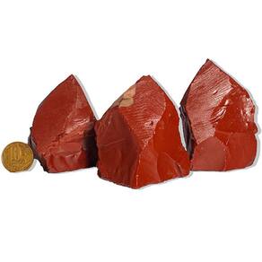 10 Jaspe Vermelho Pé e Bico Serrado 50 a 100g Média 8cm