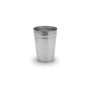 Vaso Cachepô Cone Rústico Metal Galvanizado 21 X 15 Cm