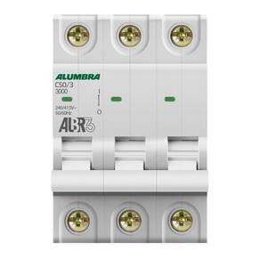 Disjuntor Tripolar 3P 50A Curva C ALBR3 Alumbra
