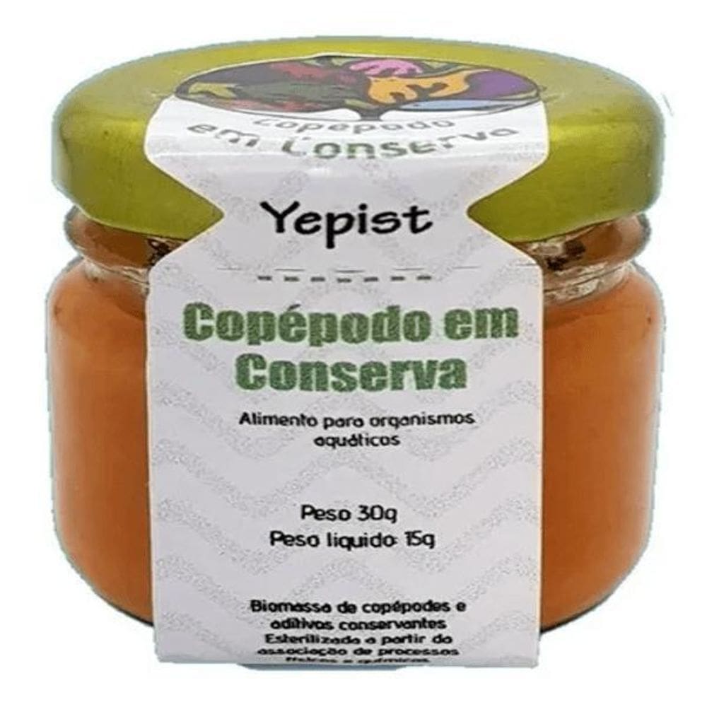 Yepist Copépode Em Conserva 15G Alimento P/ Peixes C/ Nfe