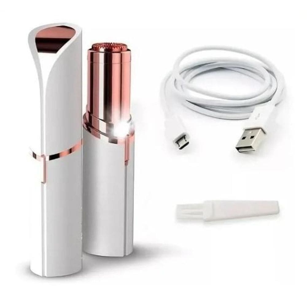 Depilador Usb Eletrico Batom Recarregável