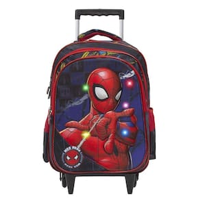 Mochila Infantil Rodinha Homem Aranha 3D Led Frontal Toys 2U