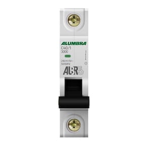 Disjuntor Unipolar 1P 40A Curva C Albr3 Alumbra