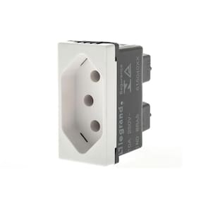 Módulo Tomada 10A 2P+T Branca 615040Bc Pial Plus+