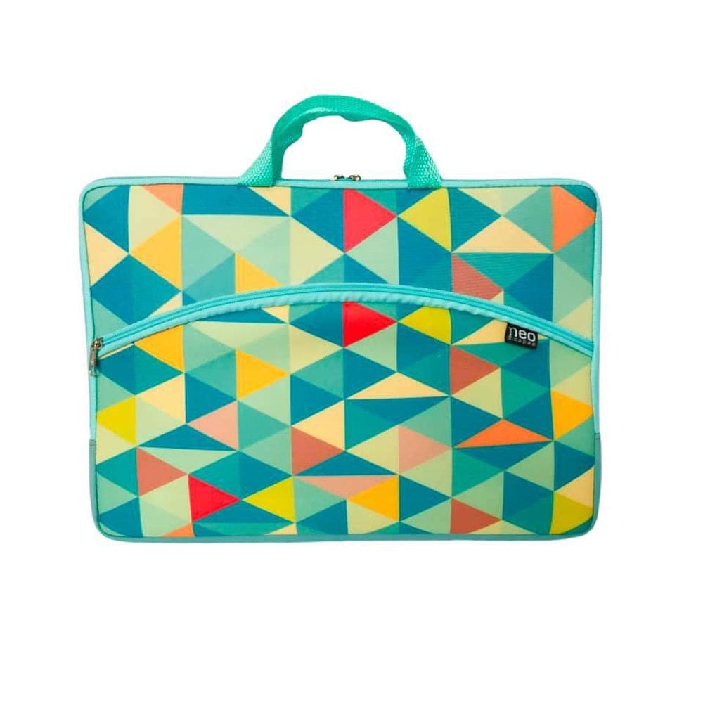 Pasta Capa P/ Notebook Estampada 15.6 Azul Bolso Alça