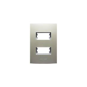 Placa 4X2 2 Módulos Inova Pro Class 85427 Alumbra Champagne