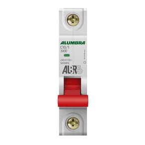 Disjuntor Unipolar 1P 10A Curva C Albr3 Alumbra