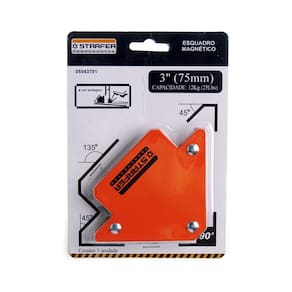 Esquadro Magnético 3 Starfer 12Kg 45°/90°/135°