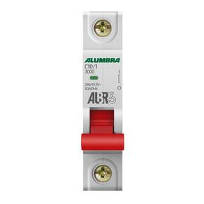 Disjuntor Unipolar 1P 10A Curva C Albr3 Alumbra