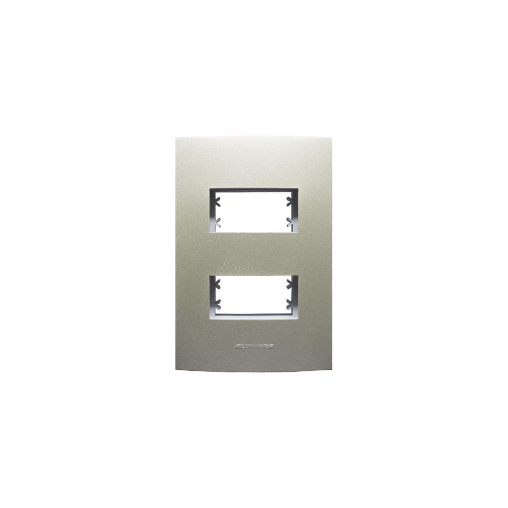 Placa 4X2 2 Módulos Inova Pro Class 85427 Alumbra Champagne