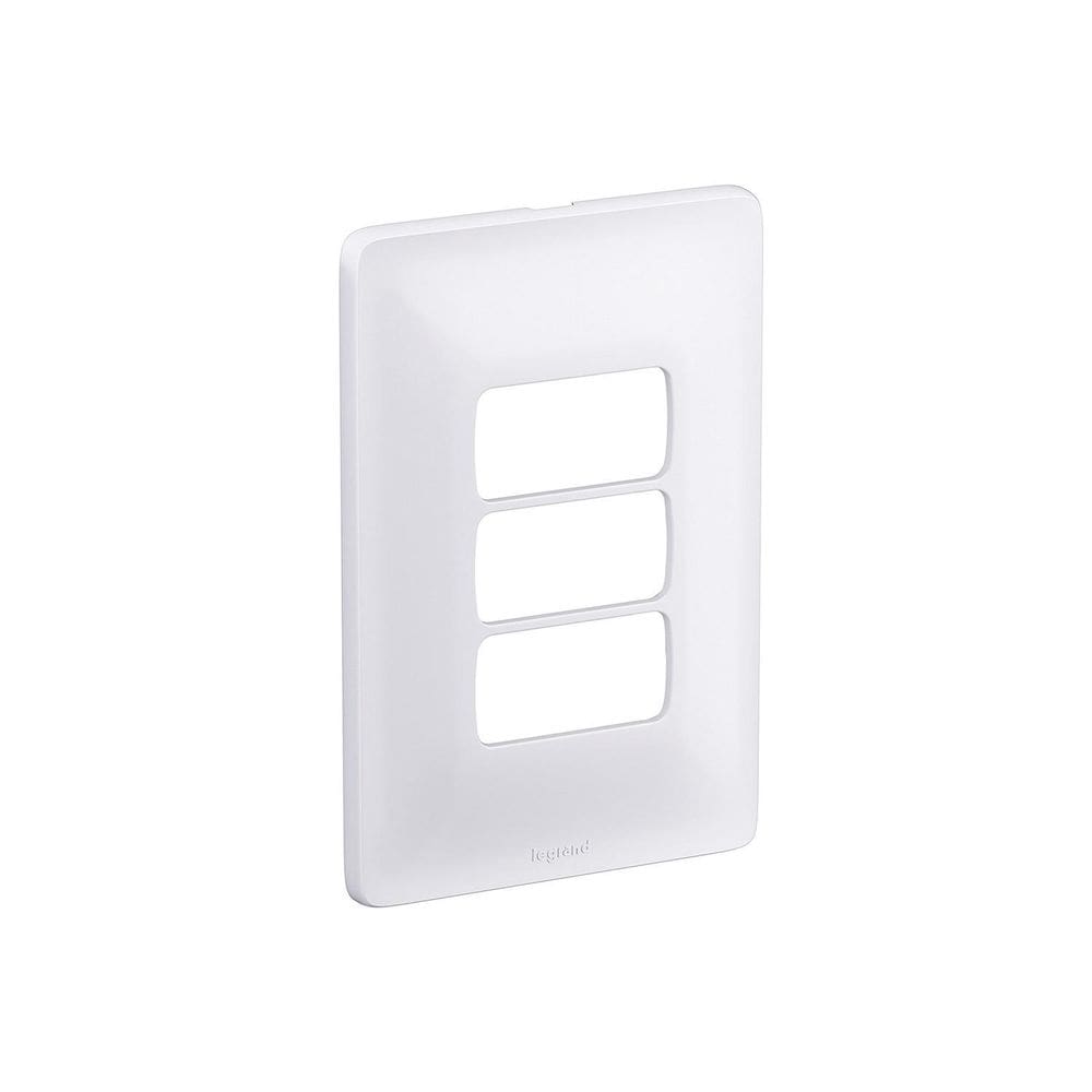 Placa 4X2 3 Módulos Com Suporte Branca 680183 Pial Zeffia