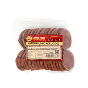 Hamburquinho - Kidelici Osso - Sabor Carne - 500G