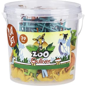 Miniatura Colecionável Zoo Playset 39 Peças