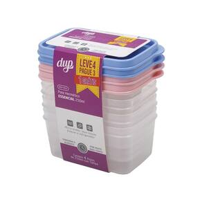 Kit 4 Potes Hermético Linha Essencial 250Ml - Dup