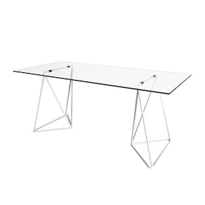 Mesa de Escritório Cavalete Arame Bela Vista Branco