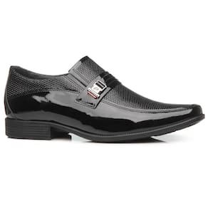 Sapato Social Verniz Pegada 126504 Masculino - Preto
