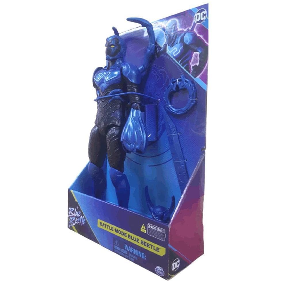 Besouro Azul Boneco Modo De Batalha Com Som E Acessórios