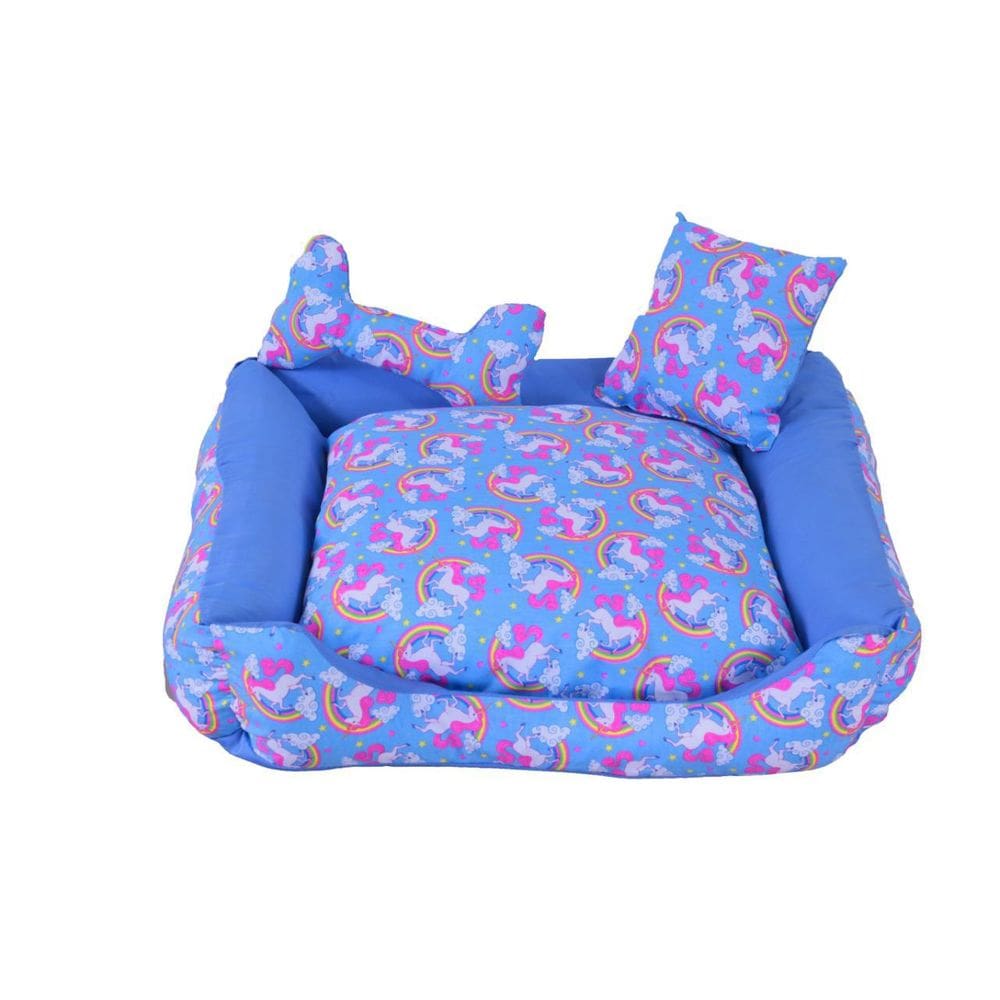 Cama Pet Onix Grande Uniazul Almofadinha Ossinho 60x60x15cm