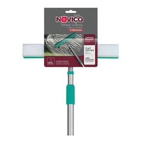 Mop Limpa Vidros Noviça 2 Em 1 Cabo Extensor 1,18m