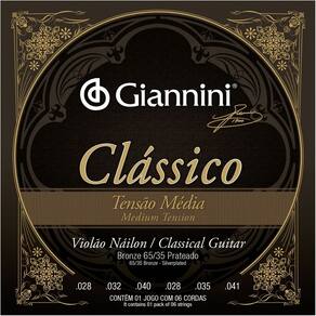 Encordoamento Canário Giannini Genwpm Nylon Médio