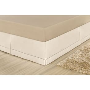 Saia Para Cama Box Bia Casal Padrão Ponto Palito Palha