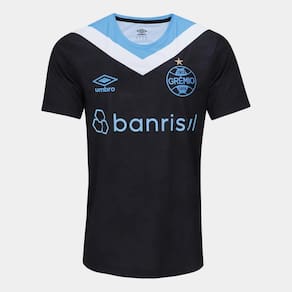 Camisa Grêmio III 24/25 s/n° Torcedor Umbro Masculina - Preto e Branco