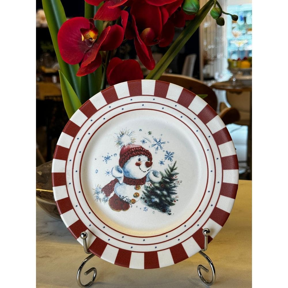 Unidade Prato Sobremesa Cute Christmas 1ª Classific.