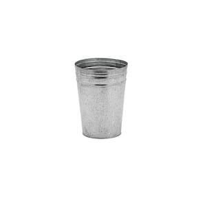 Vaso Cachepô Cone Rústico Metal Galvanizado 21 X 15 Cm