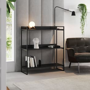 Aparador Industrial 3 Prateleiras Córdoba 95cm Preto