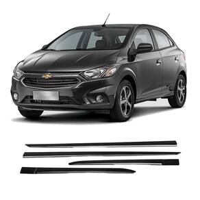 Friso Lateral Gm Onix 2012 A 2024 Preto Cromado 7356A