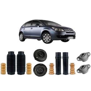 4 Kit Coxim Amortecedor Dianteiro Traseiro C4 2007 2008