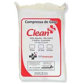 Compressa de Gaze - 11 Fios - Clean
