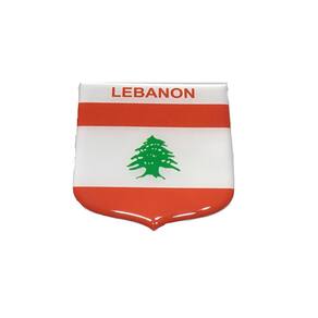 Adesivo resinado em Escudo da bandeira do Líbano