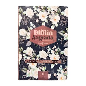 Bíblia Nvi, Couro Soft Rosas Anotações Letra Grande