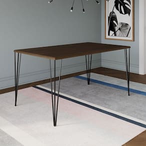 Mesa Elen Tampo Retangular 150x90cm de Madeira Amêndoa