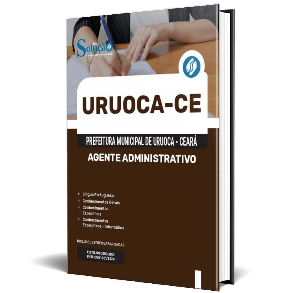 Apostila Prefeitura Uruoca Ce 2024 - Agente Administrativo