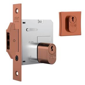 Fechadura Porta de Correr 1006 Roseta Quadrada Inox Polido