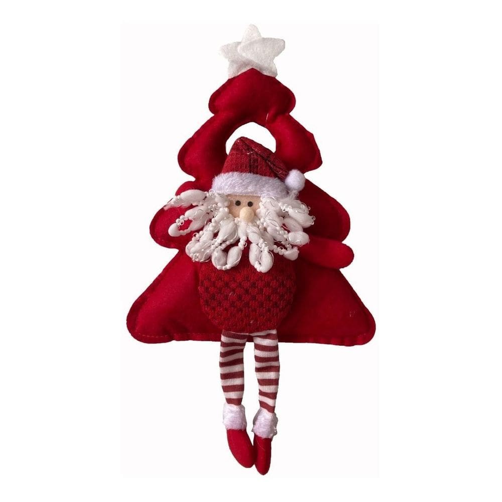 Enfeite Natalino Maçaneta Boneco Papai Noel Árvore Natal