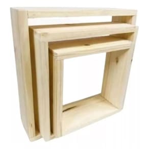 Nicho Prateleira Estante Para Brinquedos Escritorio Kit 3 Unidades Golden