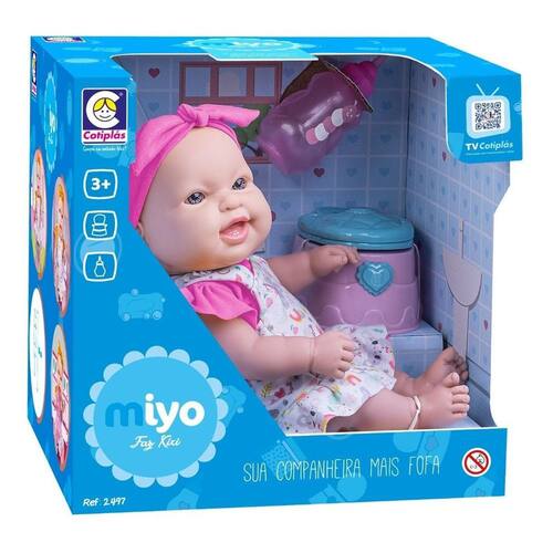 Boneca Bebê Miyo Faz Xixi Com Pinico Casas Bahia