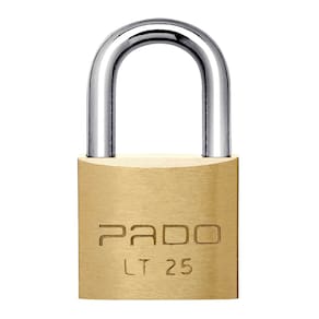 Cadeado De Latão 25mm 2 Chaves Cor Dourado Lt-25 Pado